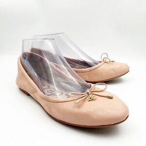 SAM EDELMAN Felicia Pink Slip On Leather Ballet Flats Womens 7